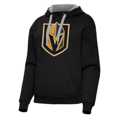 Vegas Golden Knights Antigua Women's Victory Pullover Hoodie - Black | US 202258877