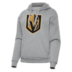 Vegas Golden Knights Antigua Women's Victory Pullover Hoodie - Heather Gray | US 202258878