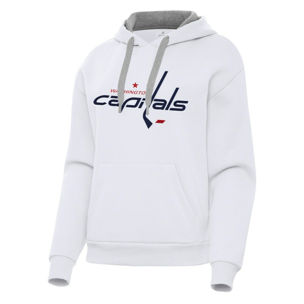 Washington Capitals Antigua Women's Victory Pullover Hoodie - White | US 202258880