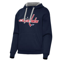 Washington Capitals Antigua Women's Victory Pullover Hoodie - Navy | US 202258881