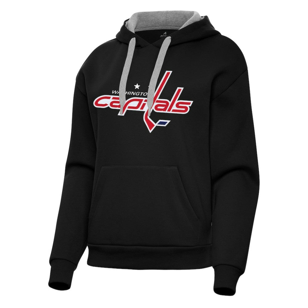 Washington Capitals Antigua Women's Victory Pullover Hoodie - Black | US 202258882