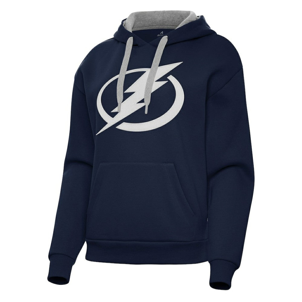 Tampa Bay Lightning Antigua Women's Victory Pullover Hoodie - Navy | US 202258897