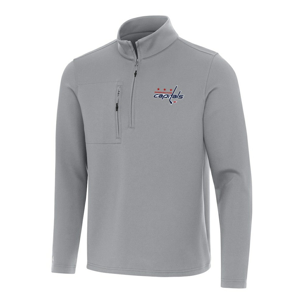 Washington Capitals Antigua Insider Quarter-Zip Top - Gray | US 202259040