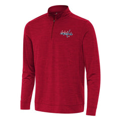 Washington Capitals Antigua Bright Quarter-Zip Top - Heather Red | US 202259097