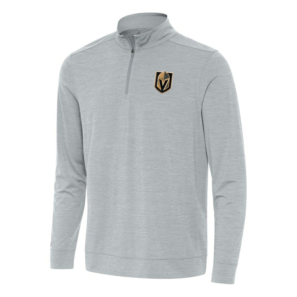 Vegas Golden Knights Antigua Bright Quarter-Zip Top - Heather Gray | US 202259098