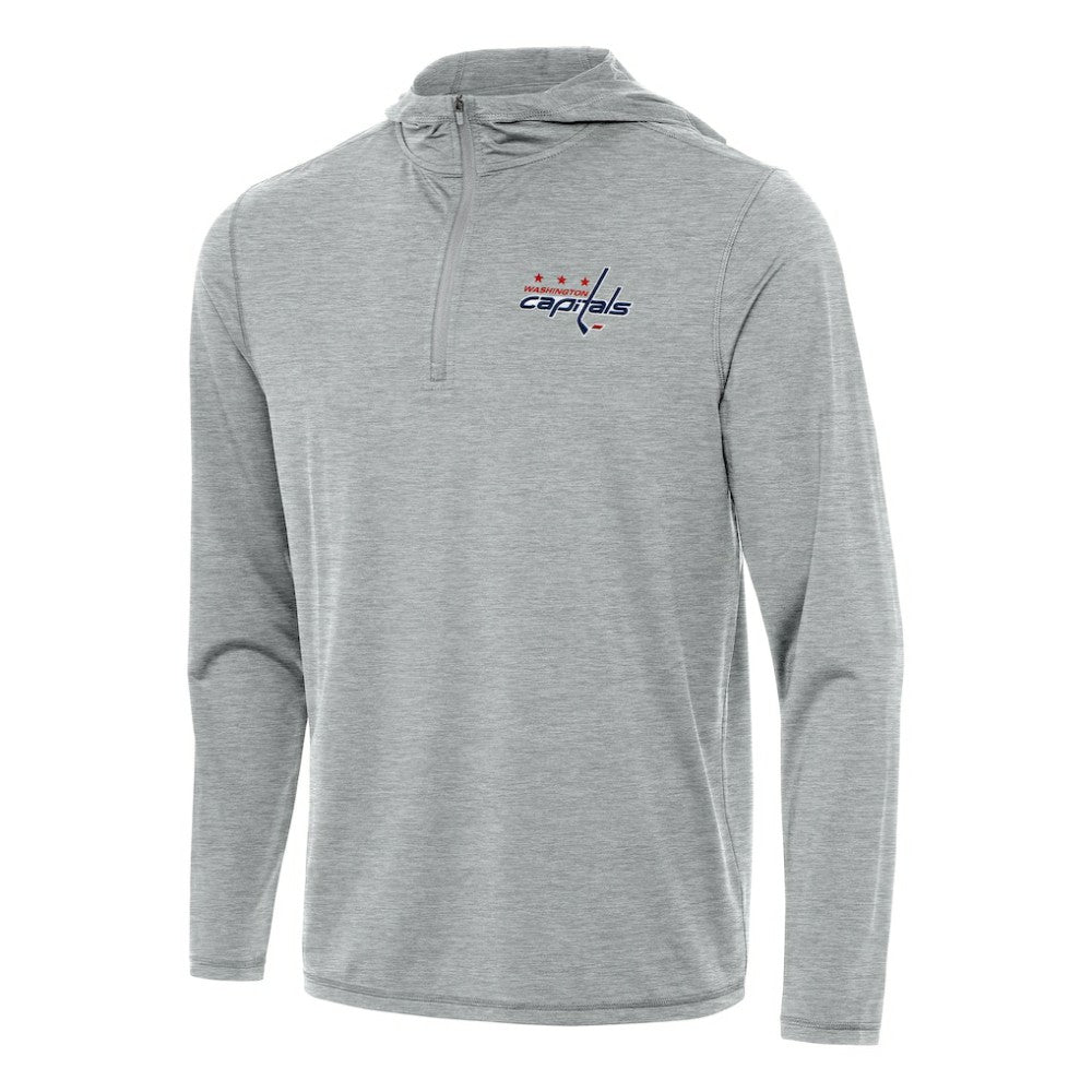 Washington Capitals Antigua Tidy Quarter-Zip Hoodie - Heather Gray | US 202259114