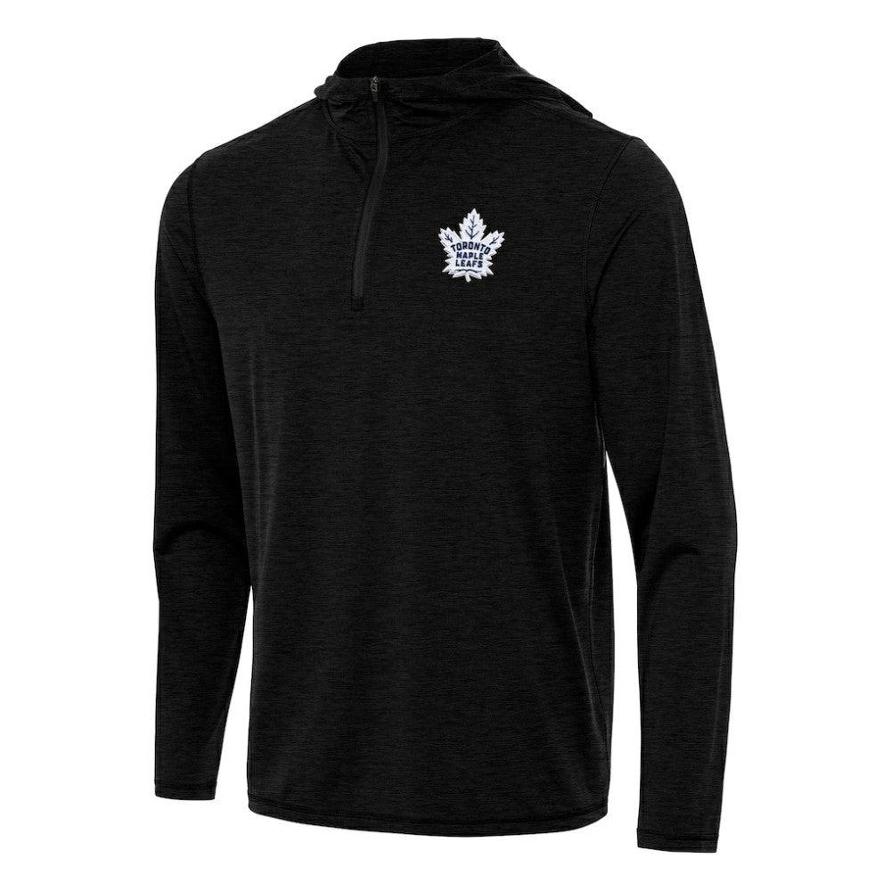 Toronto Maple Leafs Antigua Tidy Quarter-Zip Hoodie - Heather Black | US 202259119