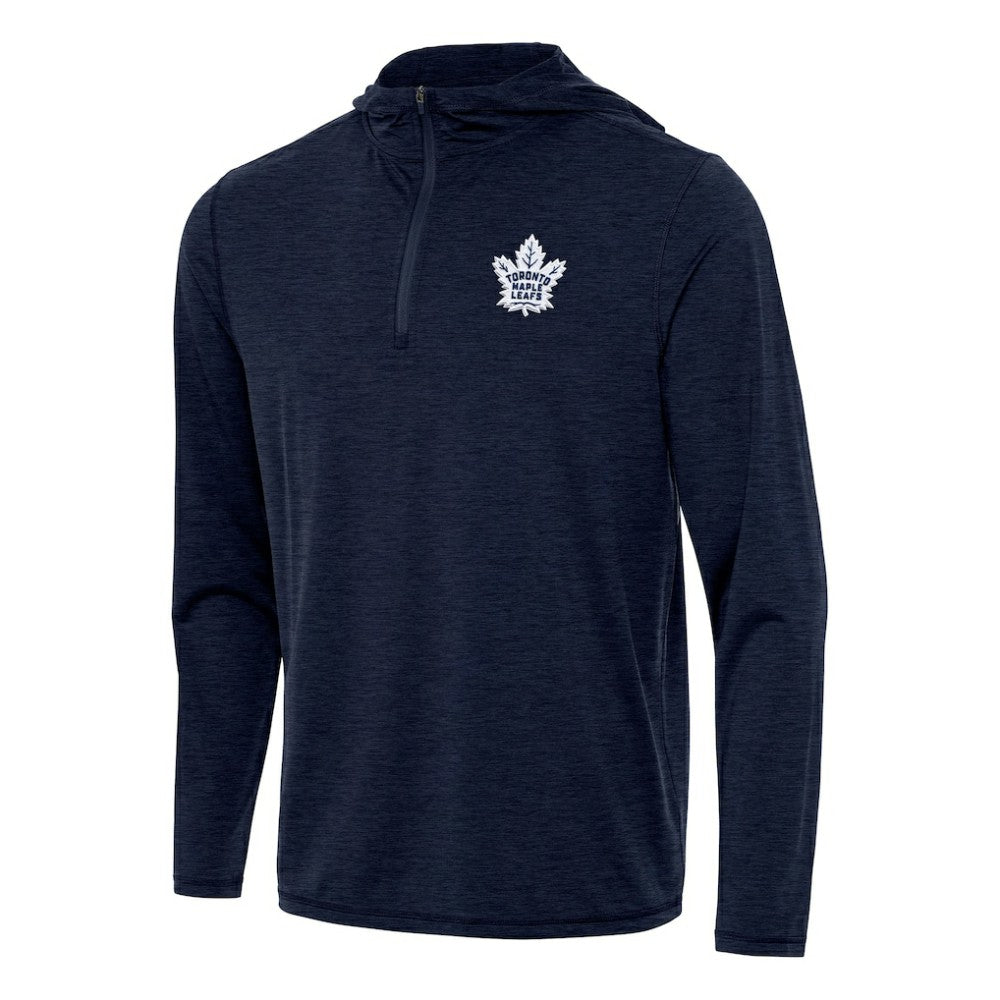 Toronto Maple Leafs Antigua Tidy Quarter-Zip Hoodie - Heather Navy | US 202259120