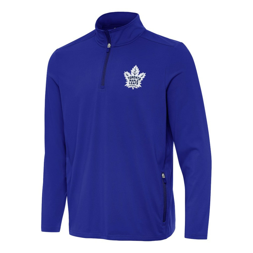Toronto Maple Leafs Antigua Perilous Quarter-Zip Sweatshirt - Royal | US 202259479