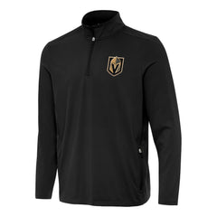 Vegas Golden Knights Antigua Perilous Quarter-Zip Sweatshirt - Black | US 202259485