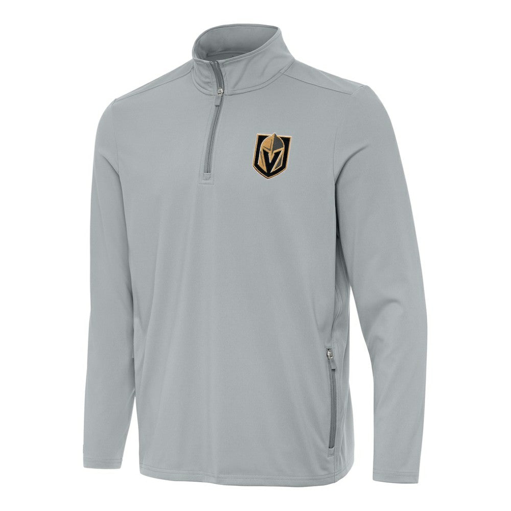 Vegas Golden Knights Antigua Perilous Quarter-Zip Sweatshirt - Gray | US 202259486
