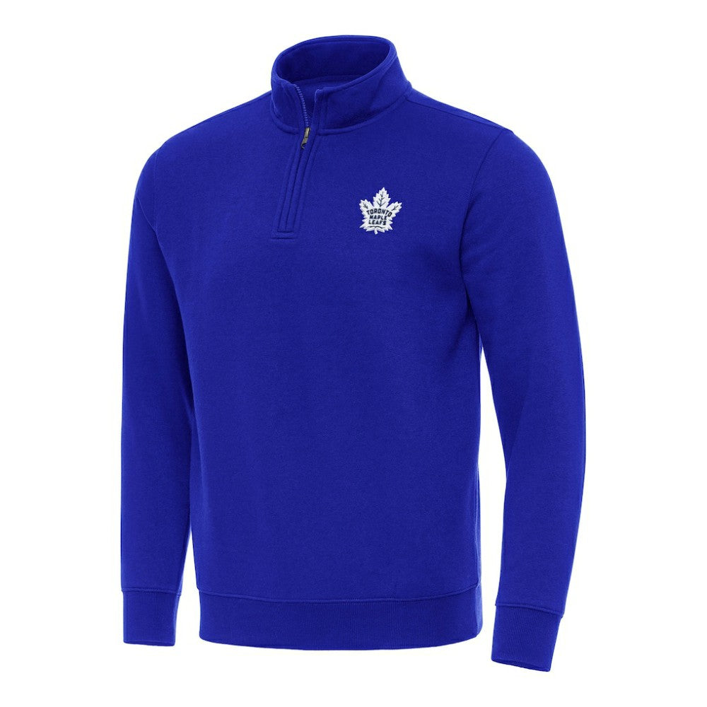Toronto Maple Leafs Antigua Victory Quarter-Zip Mock Sweatshirt - Blue | US 202259521