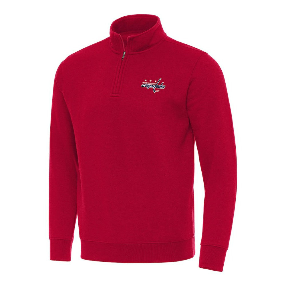 Washington Capitals Antigua Victory Quarter-Zip Mock Sweatshirt - Red | US 202259528