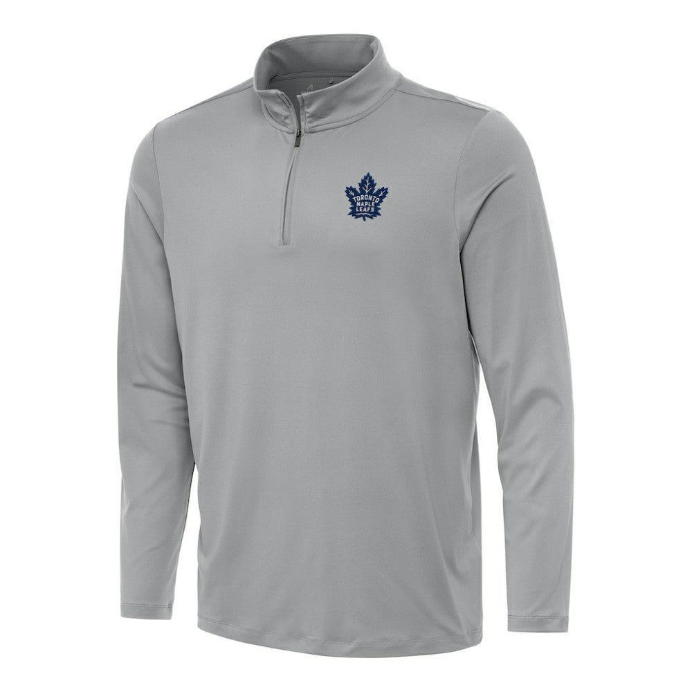 Toronto Maple Leafs Antigua Reprocess Quarter-Zip Top - Gray | US 202259599
