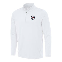 Winnipeg Jets Antigua Reprocess Quarter-Zip Top - White | US 202259615