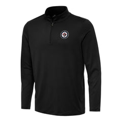 Winnipeg Jets Antigua Reprocess Quarter-Zip Top - Black | US 202259619