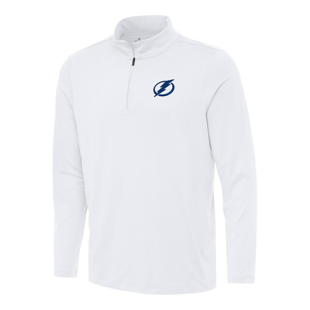 Tampa Bay Lightning Antigua Reprocess Quarter-Zip Top - White | US 202259620