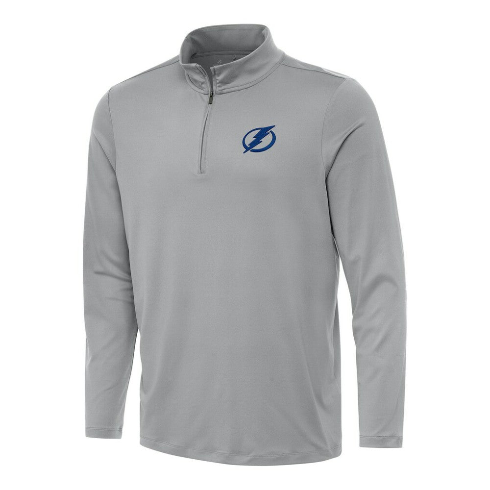 Tampa Bay Lightning Antigua Reprocess Quarter-Zip Top - Gray | US 202259623