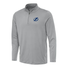 Tampa Bay Lightning Antigua Reprocess Quarter-Zip Top - Gray | US 202259623