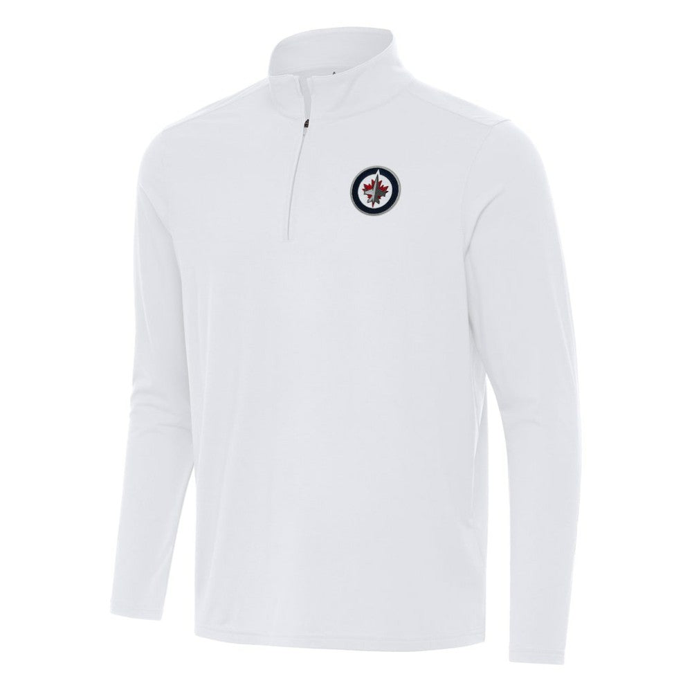 Winnipeg Jets Antigua Intent Quarter-Zip Top - White | US 202259846