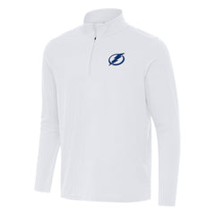 Tampa Bay Lightning Antigua Intent Quarter-Zip Top - White | US 202259856