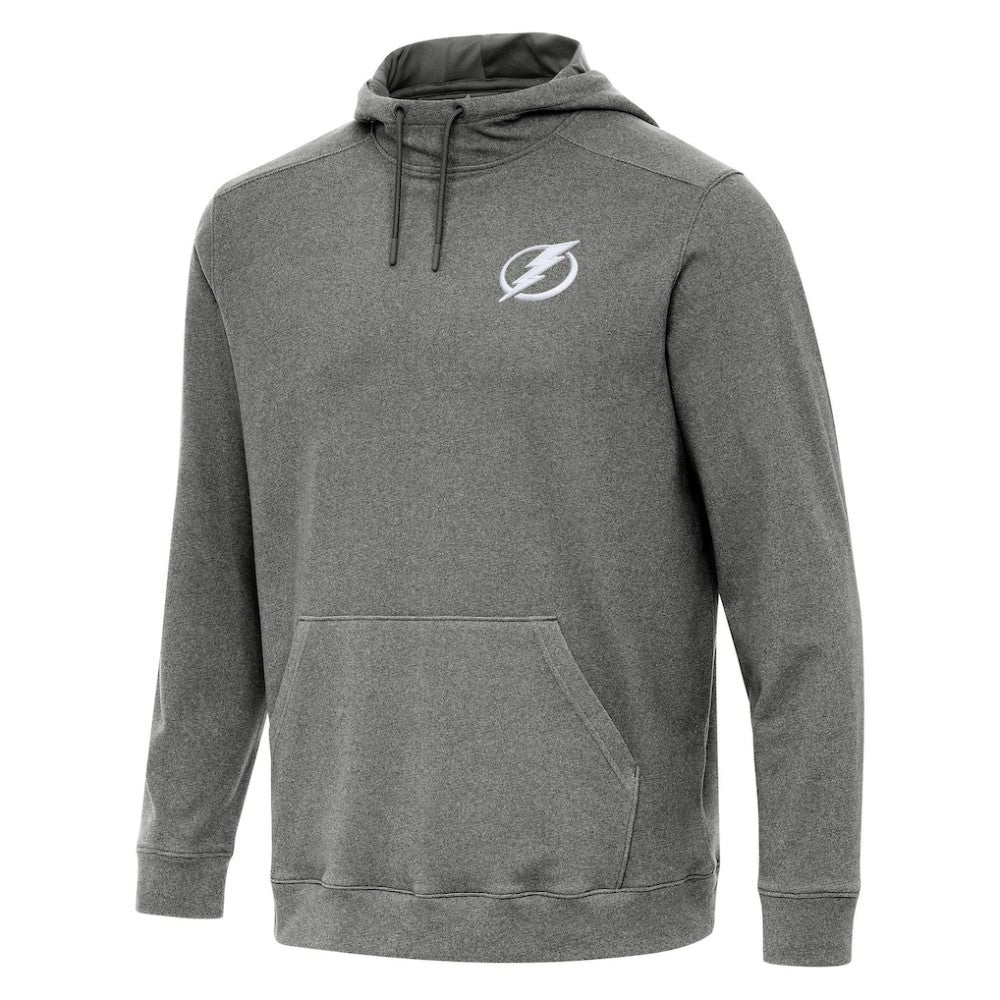 Tampa Bay Lightning Antigua Cloud Pullover Hoodie - Heather Black | US 202259878