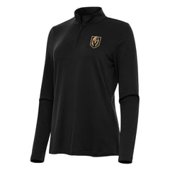 Vegas Golden Knights Antigua Women's Reprocess Quarter-Zip Top - Black | US 202259951