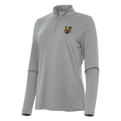 Vegas Golden Knights Antigua Women's Reprocess Quarter-Zip Top - Gray | US 202259954