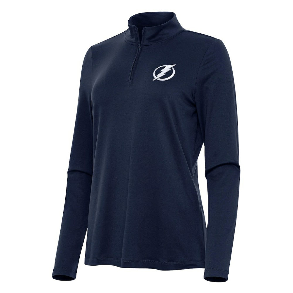Tampa Bay Lightning Antigua Women's Reprocess Quarter-Zip Top - Navy | US 202259955