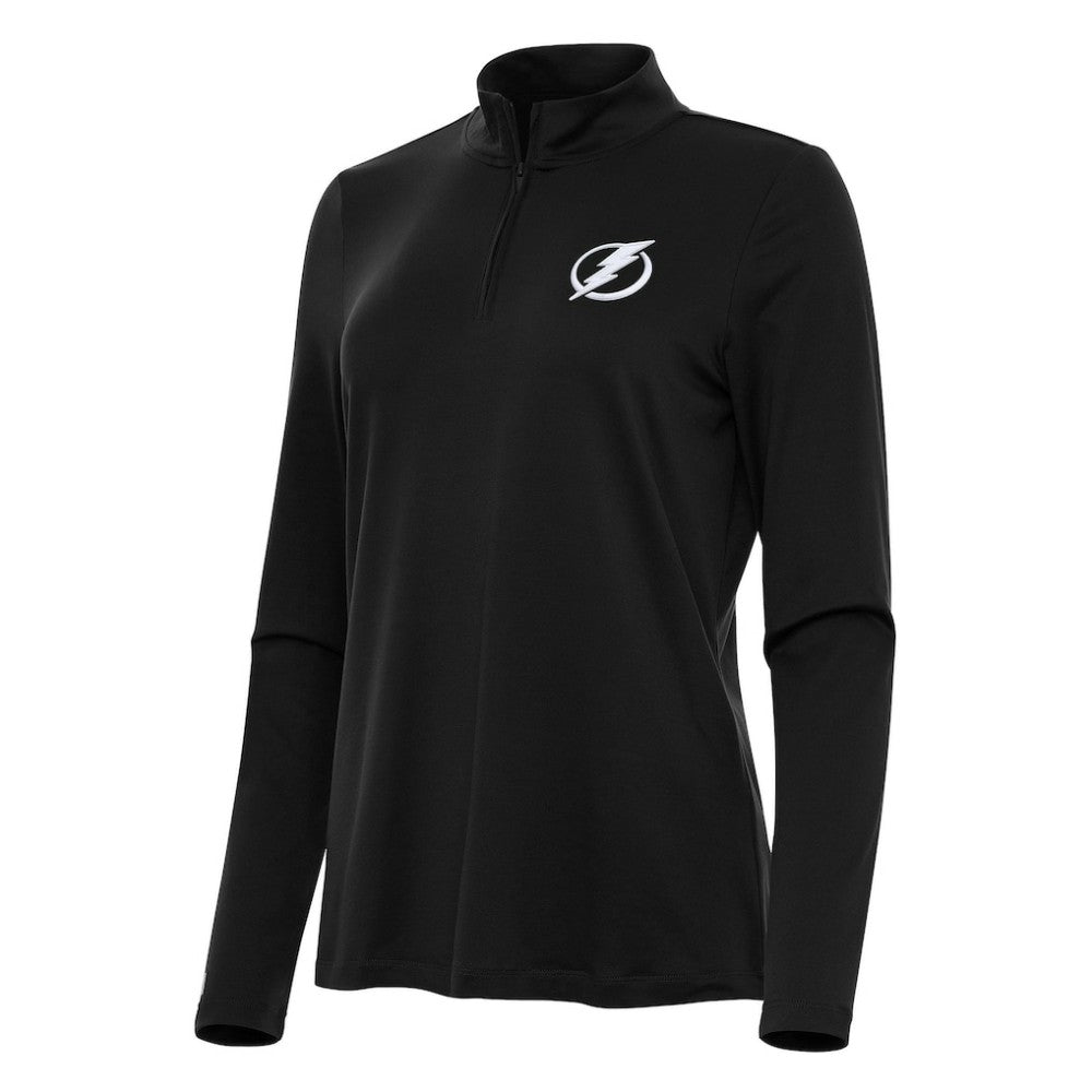 Tampa Bay Lightning Antigua Women's Reprocess Quarter-Zip Top - Black | US 202259961