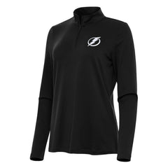 Tampa Bay Lightning Antigua Women's Reprocess Quarter-Zip Top - Black | US 202259961