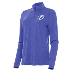Tampa Bay Lightning Antigua Women's Bright Quarter-Zip Top - Heather Royal | US 202260014