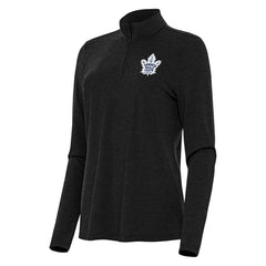 Toronto Maple Leafs Antigua Women's Bright Quarter-Zip Top - Heather Black | US 202260020