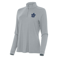 Toronto Maple Leafs Antigua Women's Intent Quarter-Zip Top - Gray | US 202260131