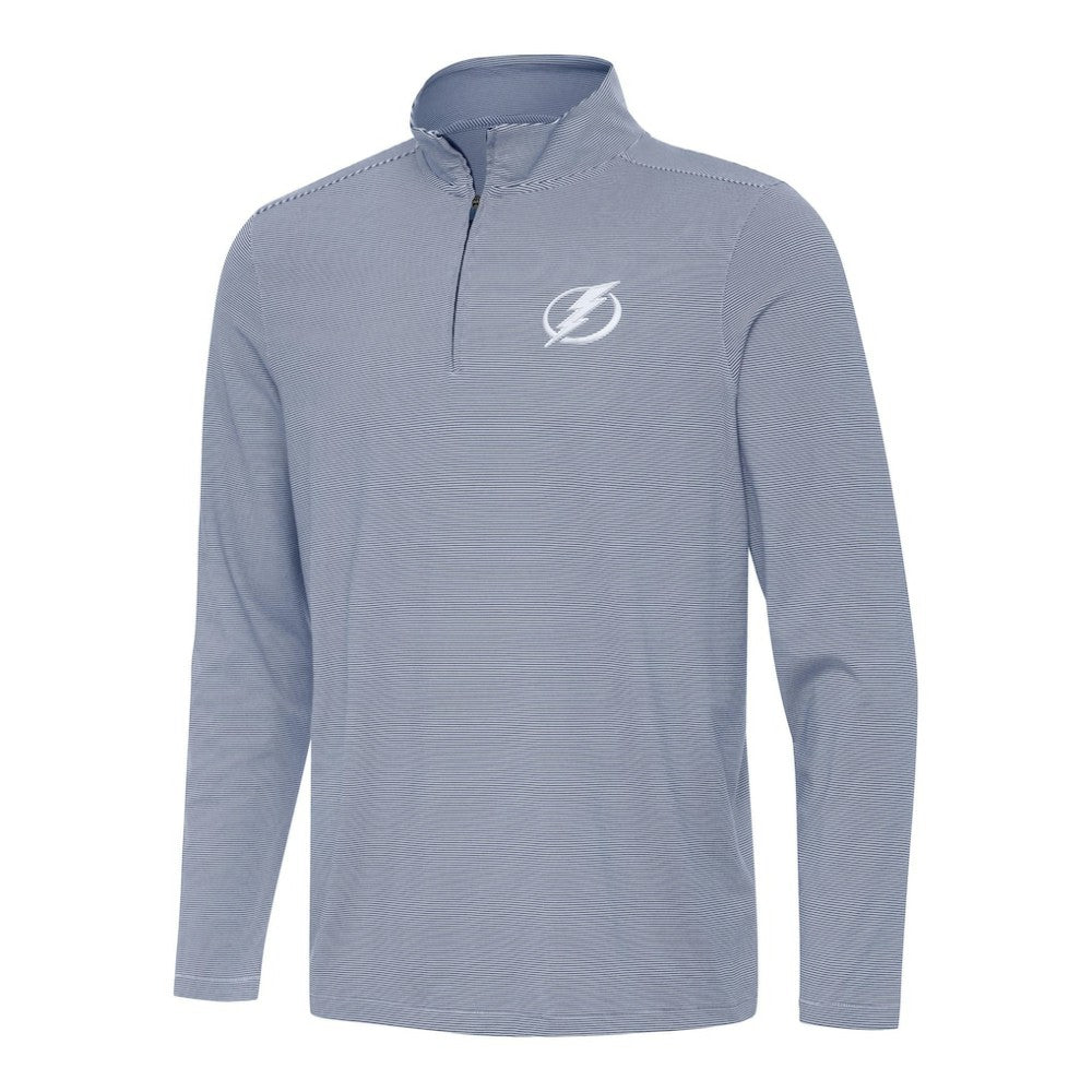 Tampa Bay Lightning Antigua Twine Quarter-Zip Top - Navy | US 202260183