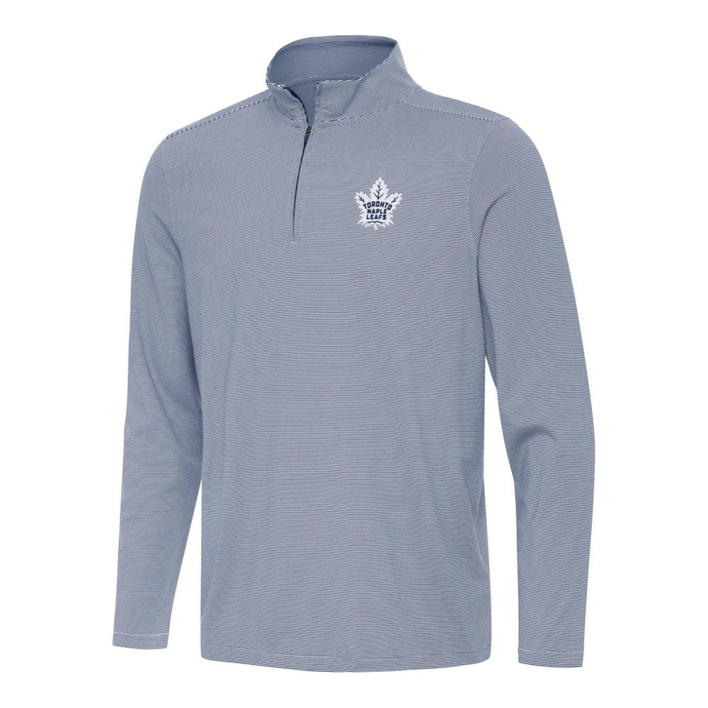 Toronto Maple Leafs Antigua Twine Quarter-Zip Top - Navy | US 202260187