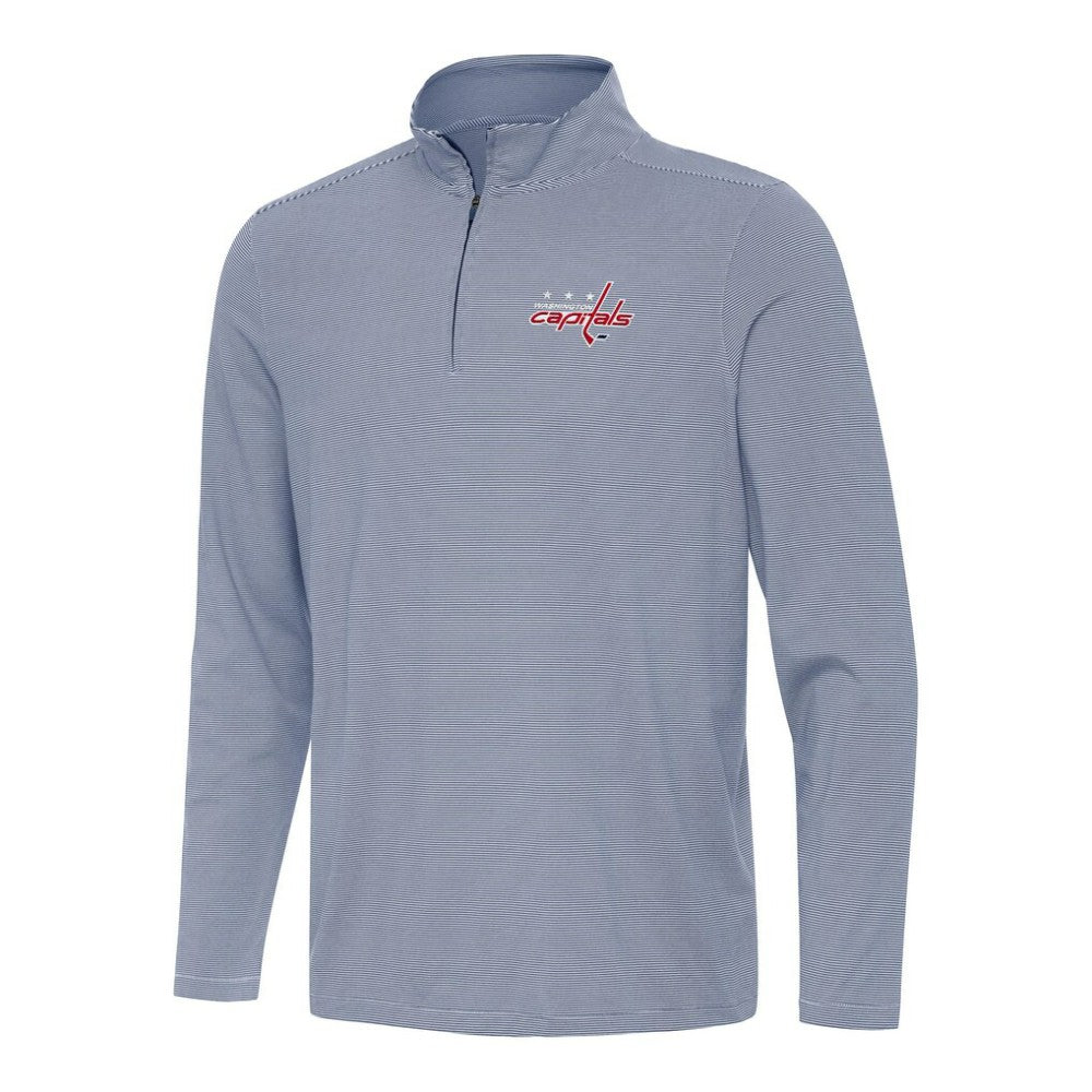 Washington Capitals Antigua Twine Quarter-Zip Top - Navy | US 202260189