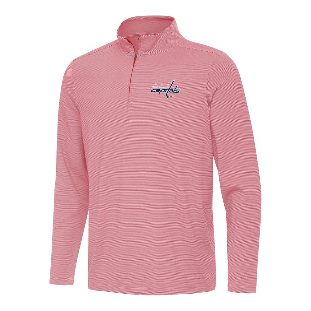 Washington Capitals Antigua Twine Quarter-Zip Top - Red | US 202260199