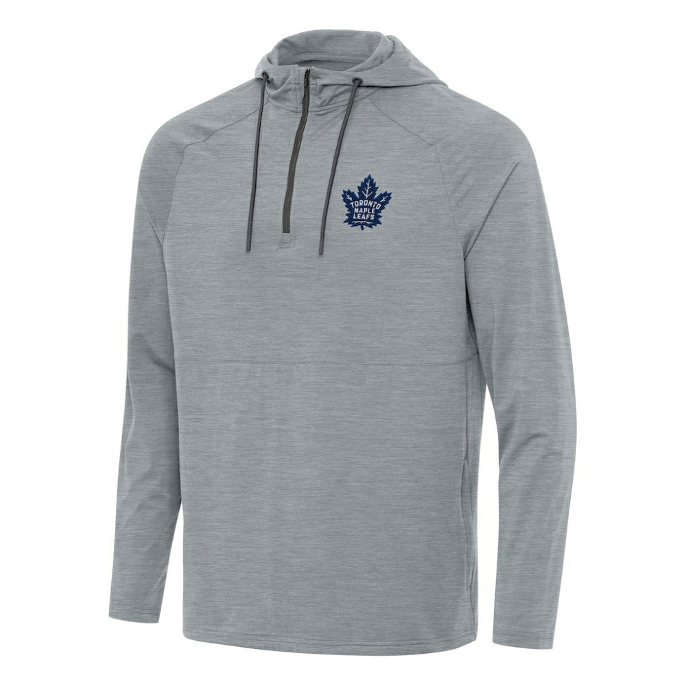 Toronto Maple Leafs Antigua Spikes Quarter-Zip Hoodie - Heather Gray | US 202260337