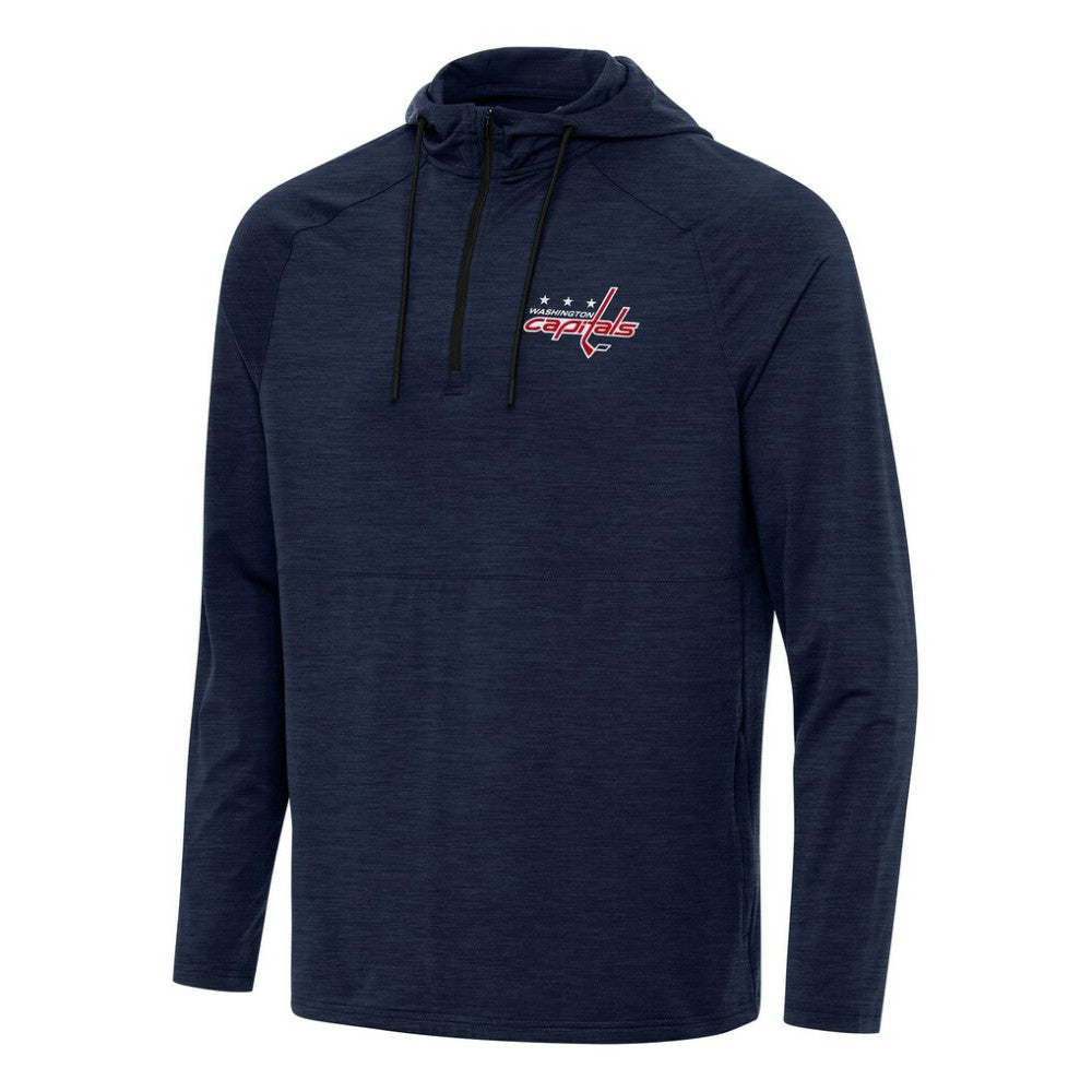 Washington Capitals Antigua Spikes Quarter-Zip Hoodie - Heather Navy | US 202260339