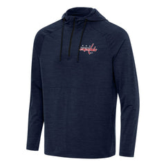 Washington Capitals Antigua Spikes Quarter-Zip Hoodie - Heather Navy | US 202260339