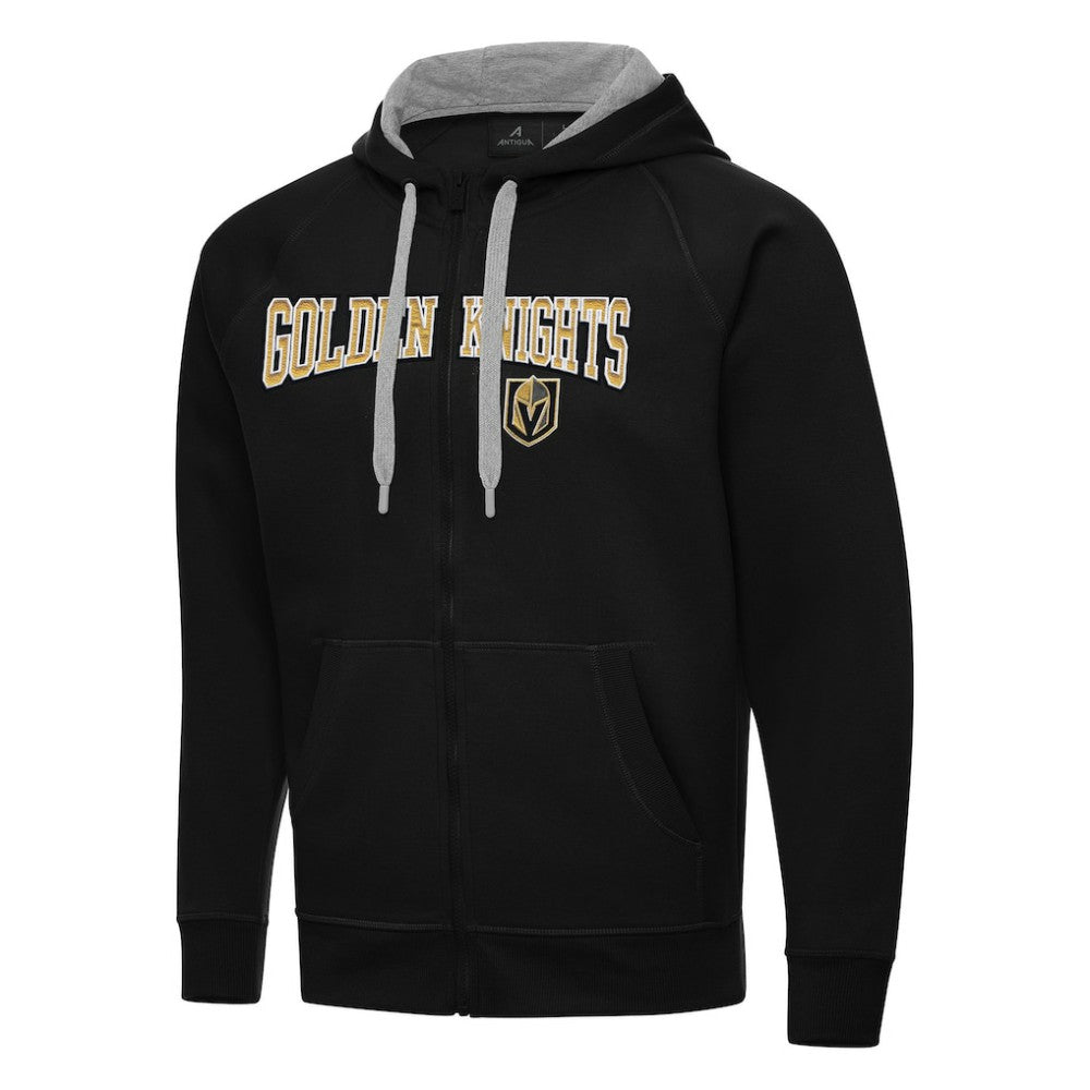 Vegas Golden Knights Antigua Big & Tall Victory Full-Zip Hoodie - Black | US 202260561