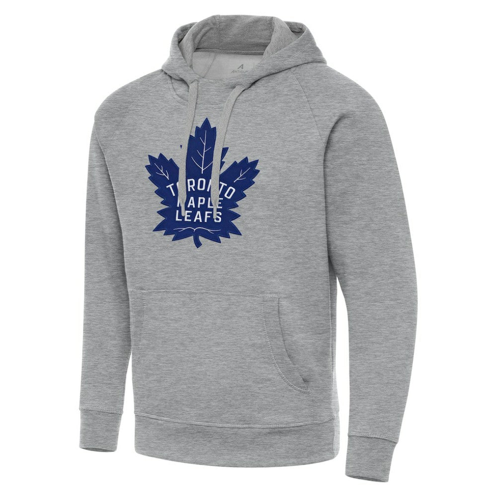 Toronto Maple Leafs Antigua Big & Tall Victory Pullover Hoodie - Heather Gray | US 202260574