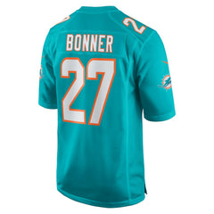 Ethan Bonner Miami Dolphins Game Jersey - Aqua Jerseys