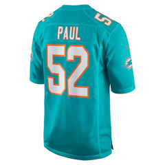Patrick Paul Miami Dolphins Game Jersey - Aqua Jerseys