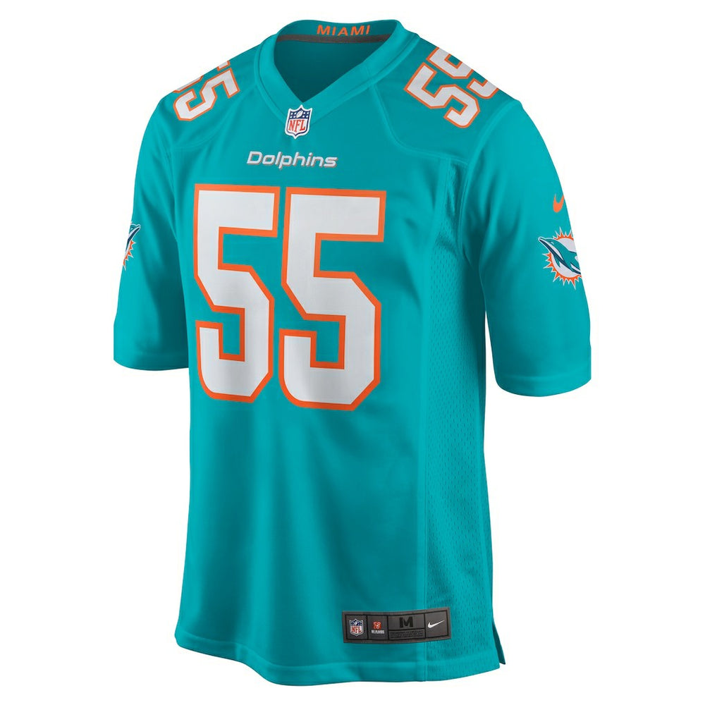 Aaron Brewer Miami Dolphins Game Jersey - Aqua Jerseys