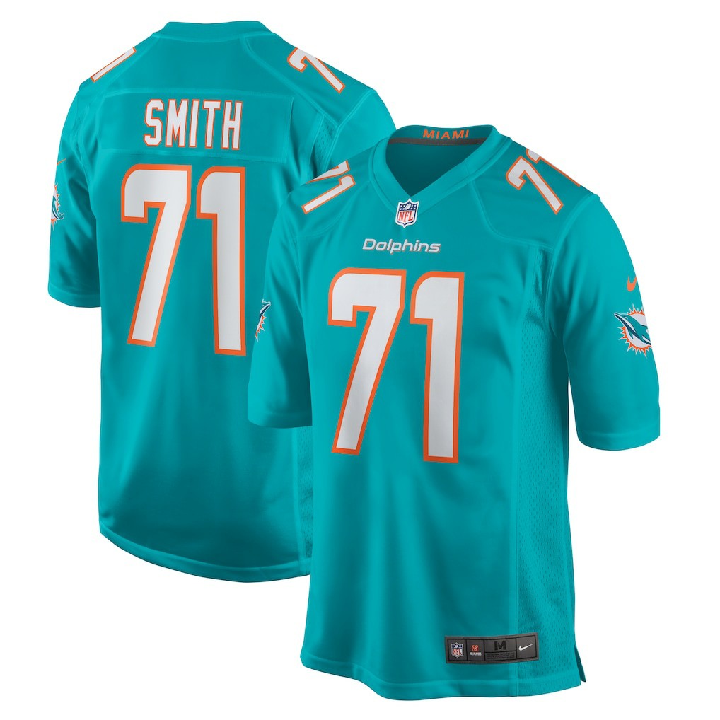 Kion Smith Miami Dolphins Game Jersey - Aqua Jerseys