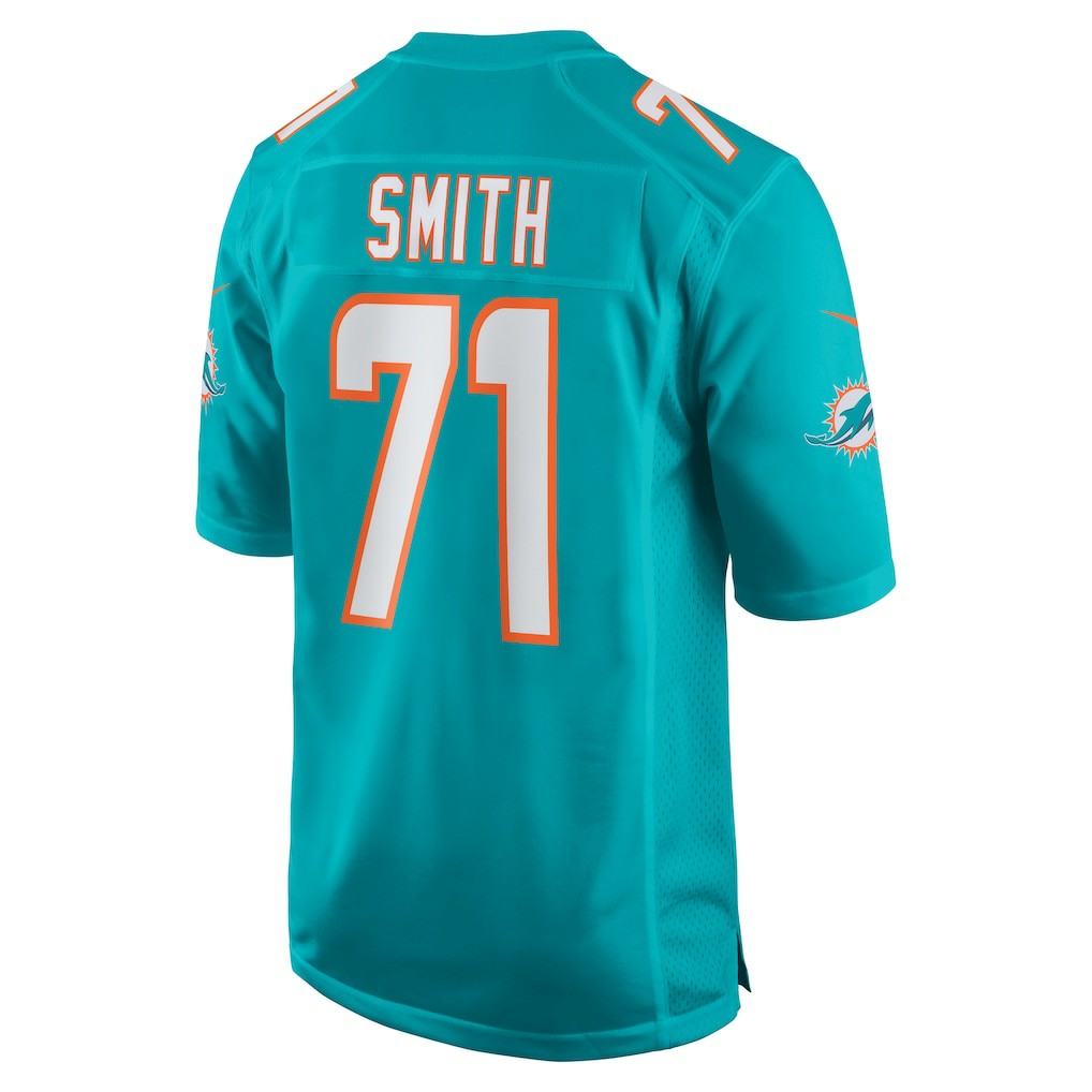 Kion Smith Miami Dolphins Game Jersey - Aqua Jerseys