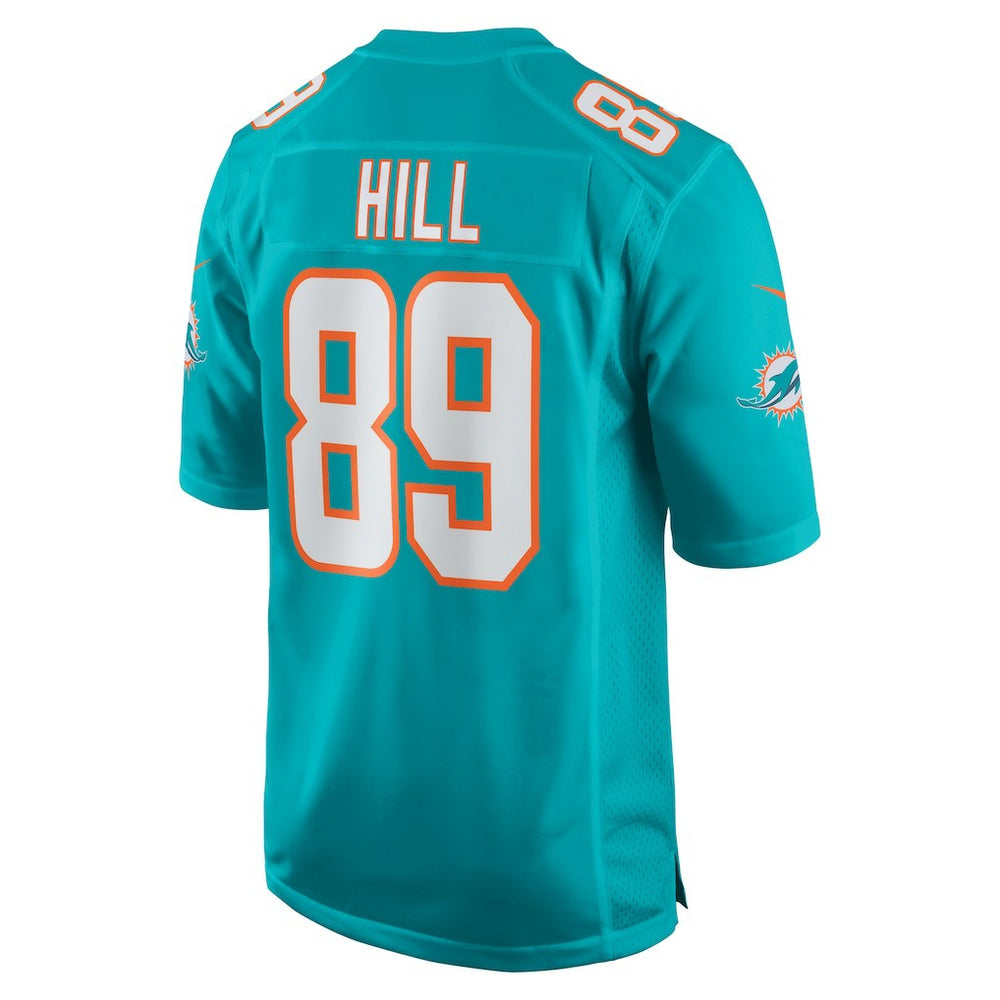Julian Hill Miami Dolphins Game Jersey - Aqua Jerseys