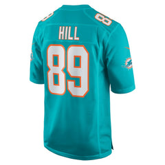 Julian Hill Miami Dolphins Game Jersey - Aqua Jerseys